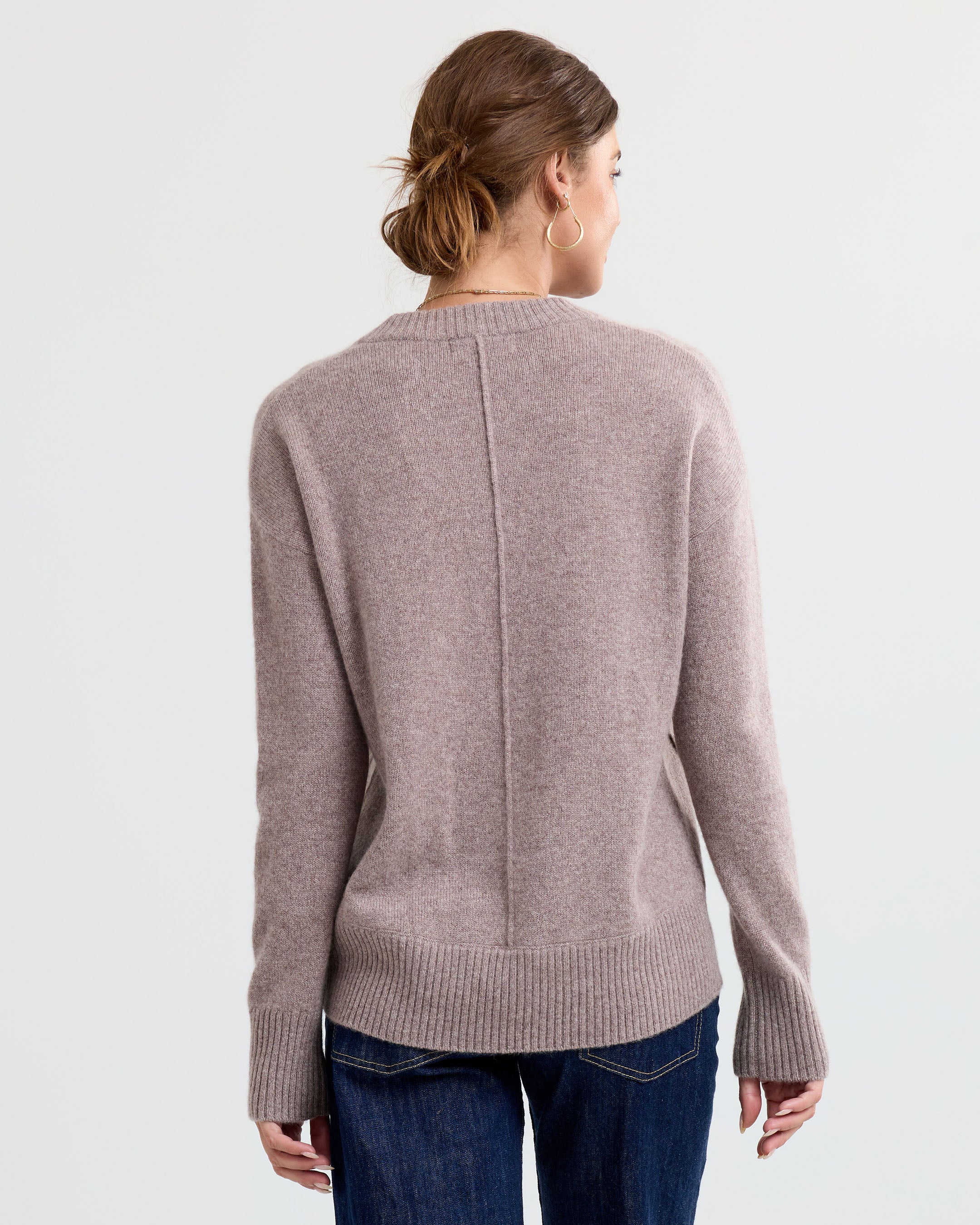 Cashmere Forward Seam V-Neck