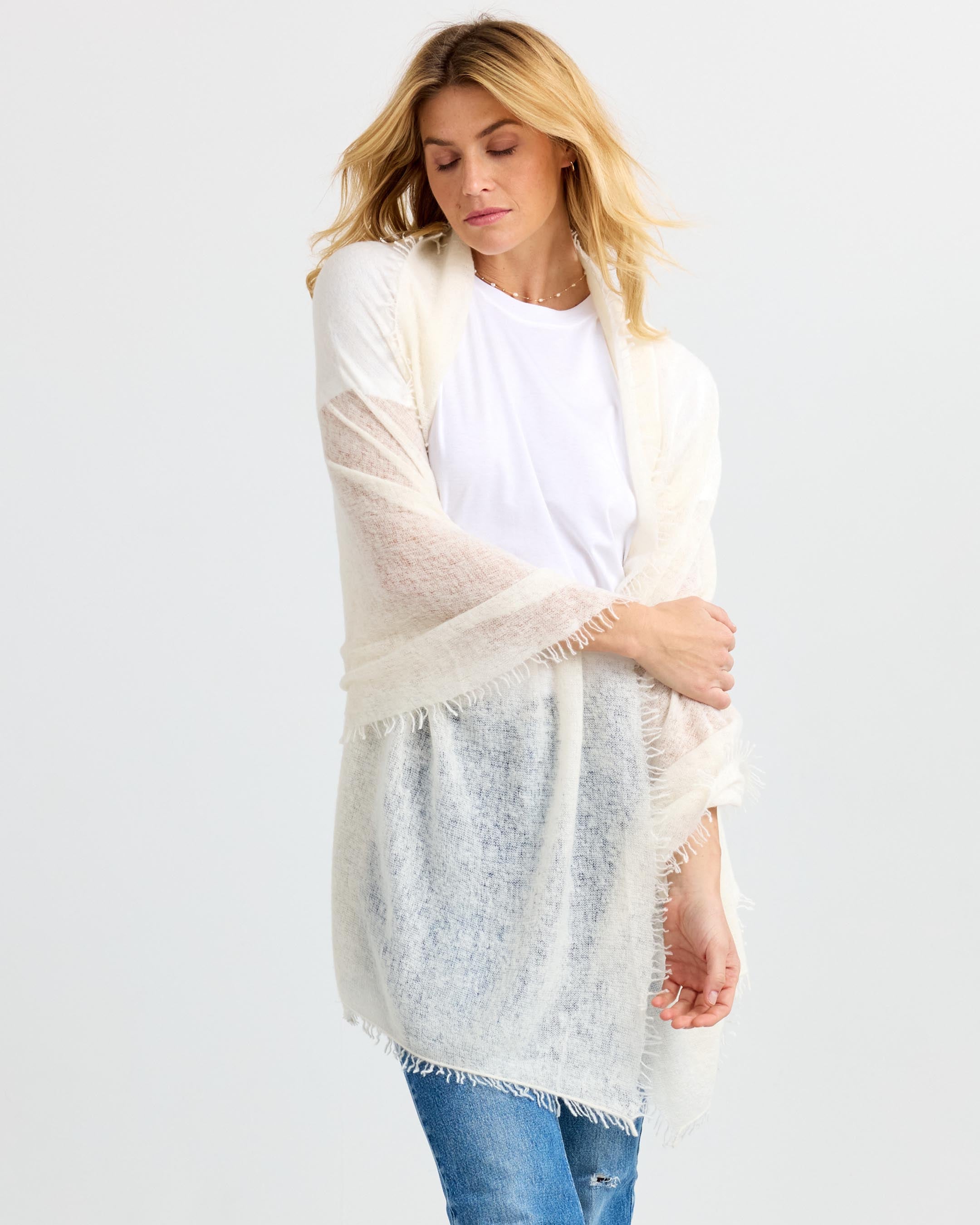 Felted Cashmere Scarf