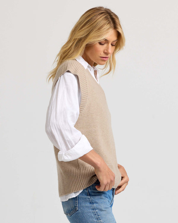 Cashmere V-Neck Vest