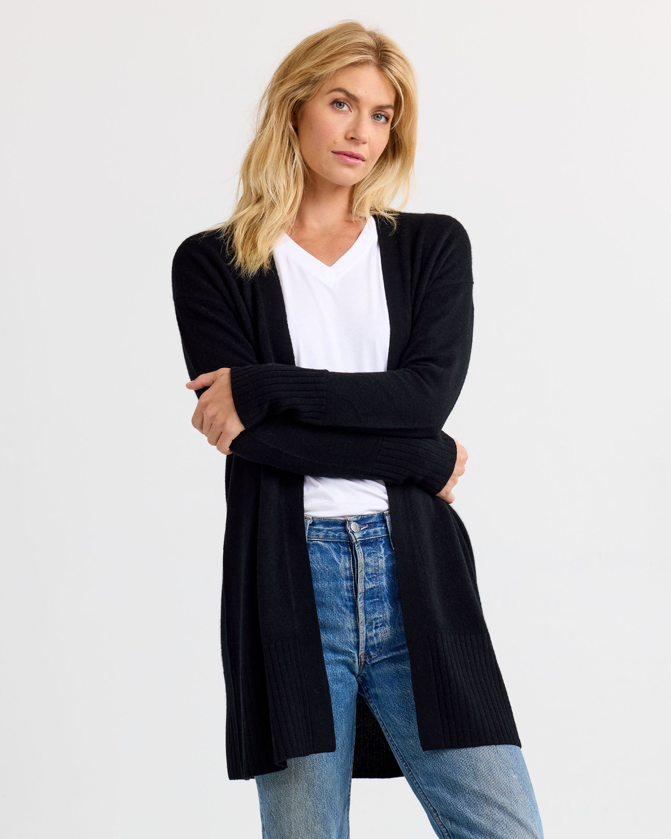 Long Cashmere Cardigan