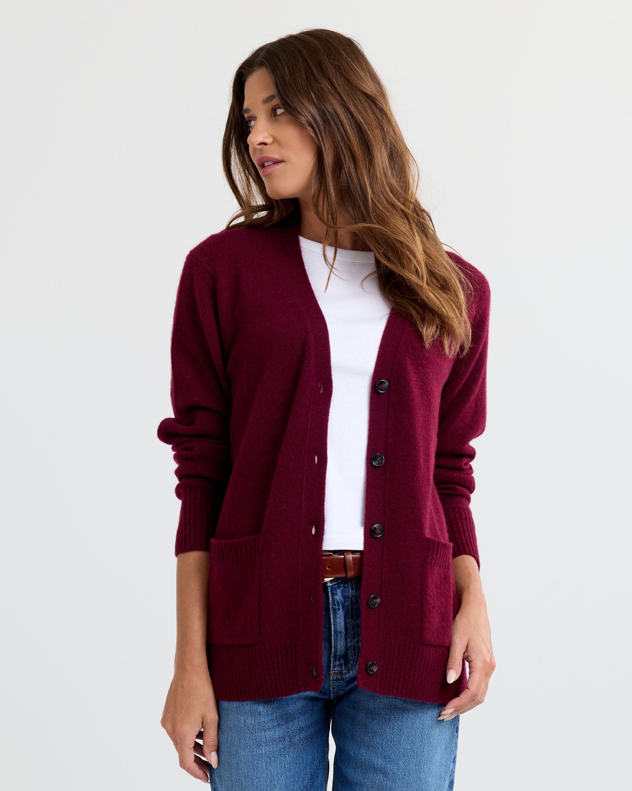 Cashmere Boyfriend Cardigan