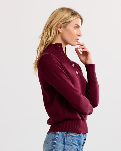Cotton Henley Pullover