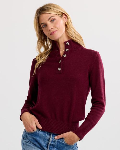 Cotton Henley Pullover