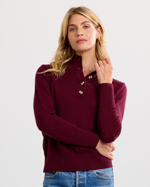 Cotton Henley Pullover