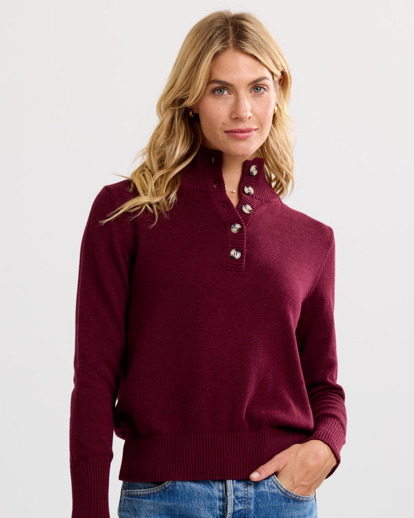 Cotton Henley Pullover