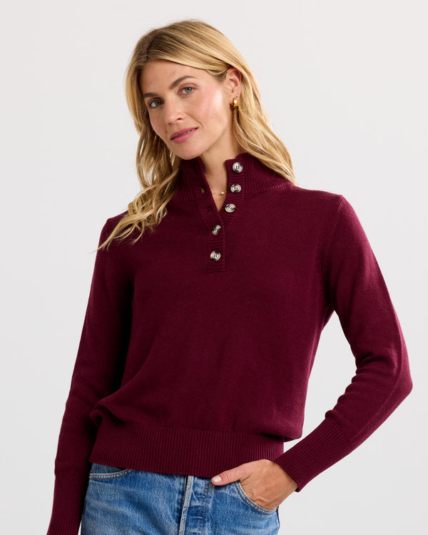 Cotton Henley Pullover