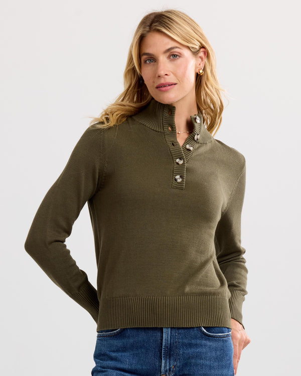 Cotton Henley Pullover