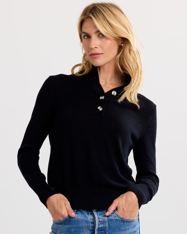 Cotton Henley Pullover