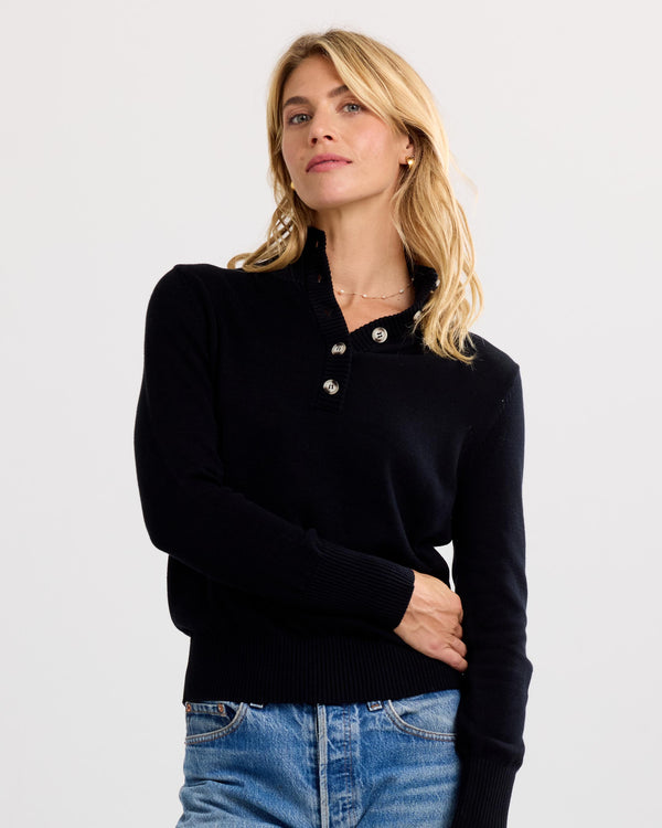 Cotton Henley Pullover