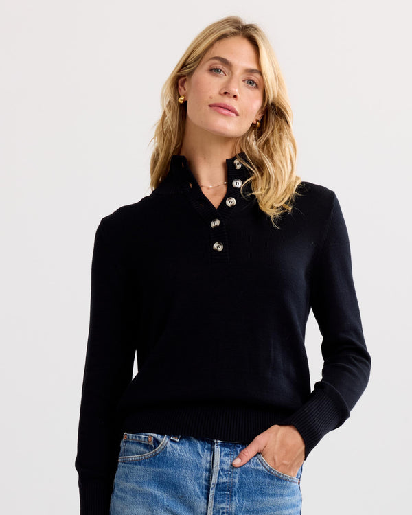 Cotton Henley Pullover