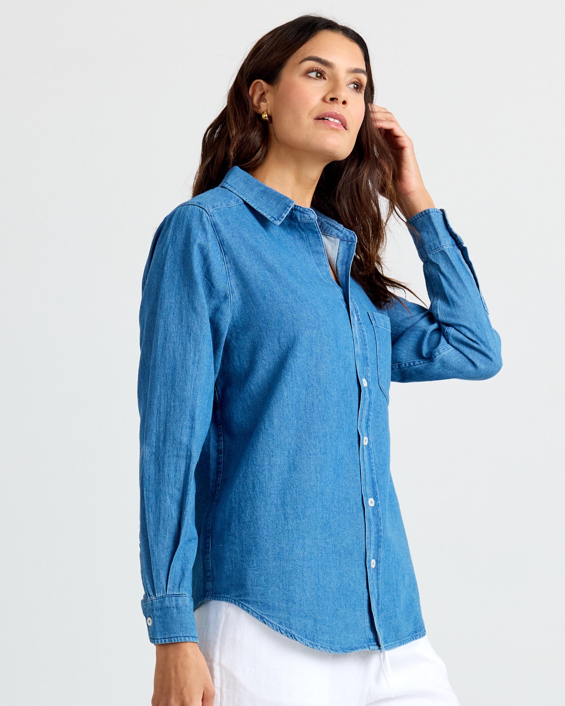 Classic Denim Button Up
