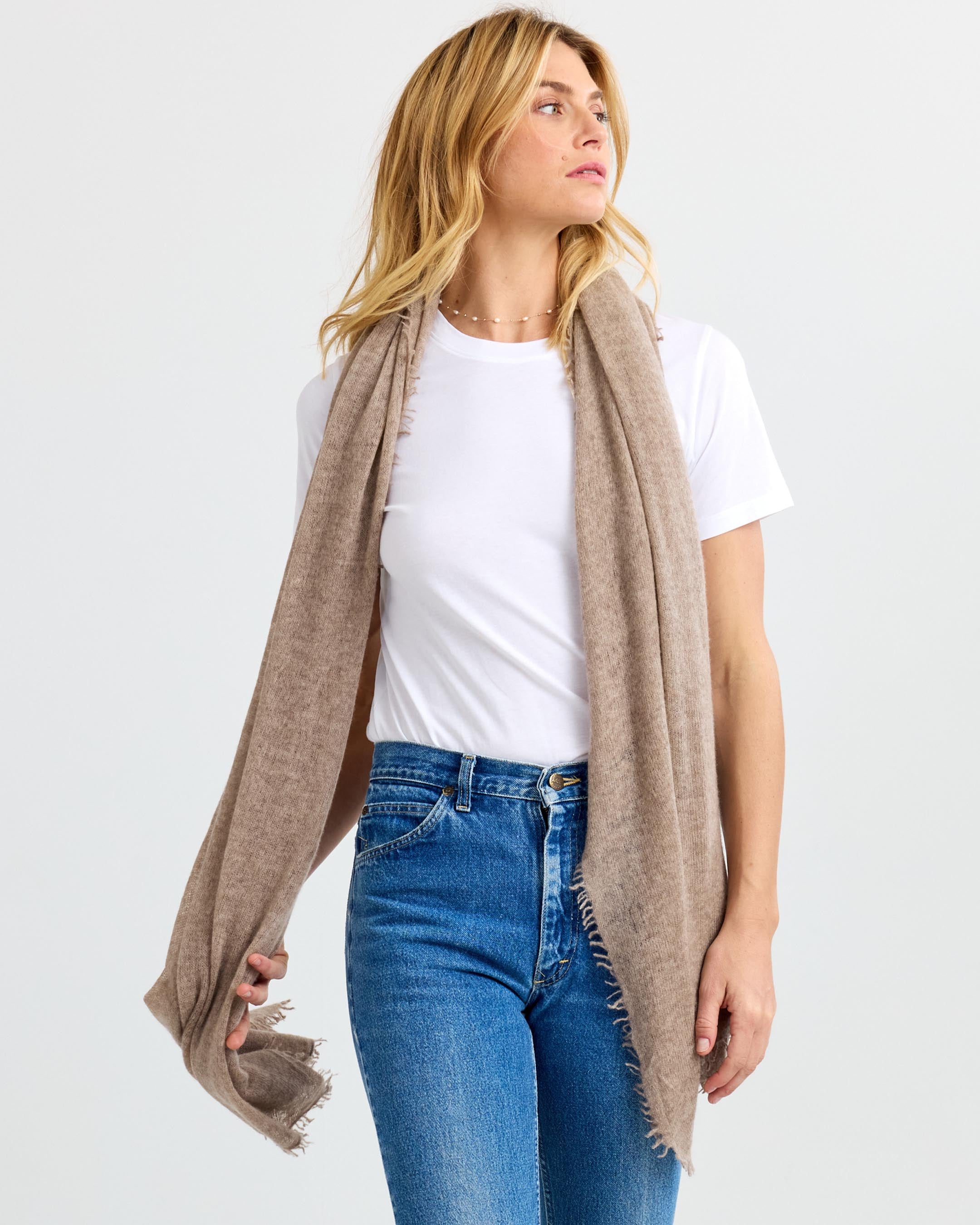 Felted Cashmere Scarf