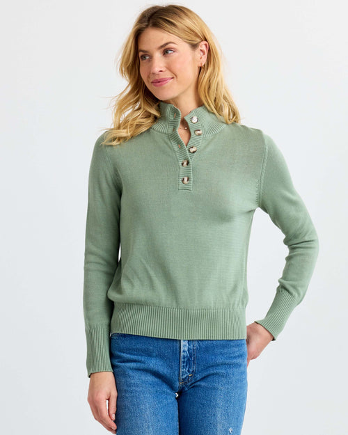 Cotton Henley Pullover