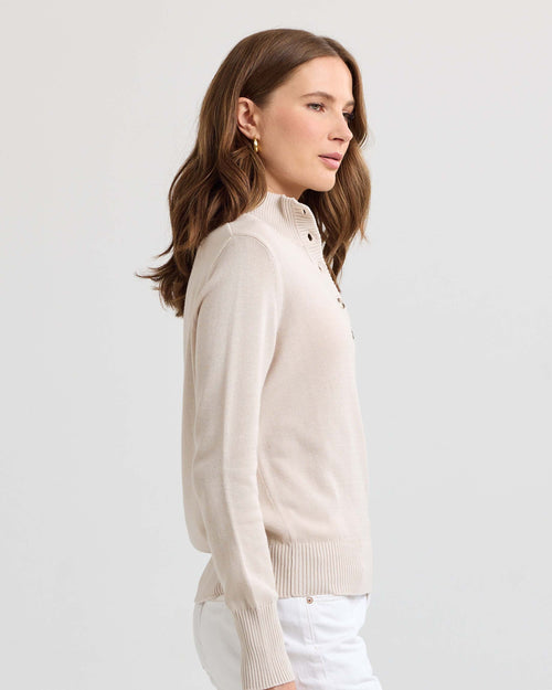Cotton Henley Pullover