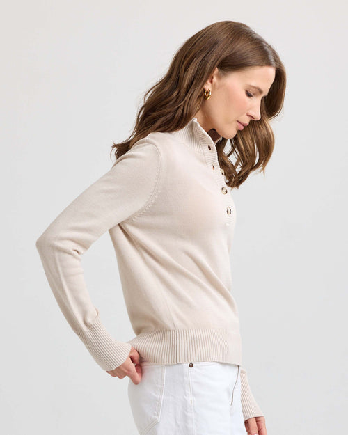 Cotton Henley Pullover
