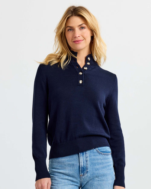 Cotton Henley Pullover