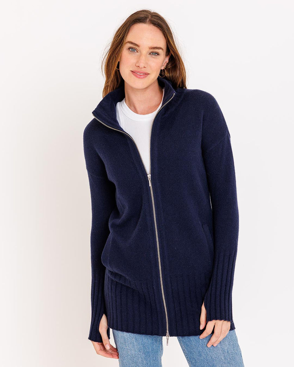 Zip up discount cardigan with hood