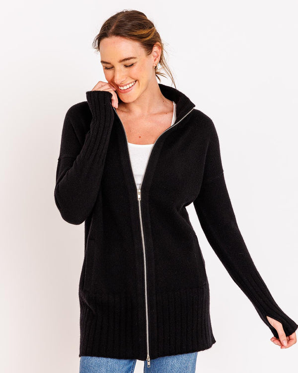 Zipper cardigan hot sale sweater womens