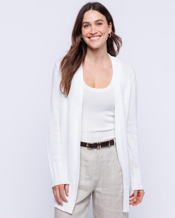 Ivory cotton cardigan best sale