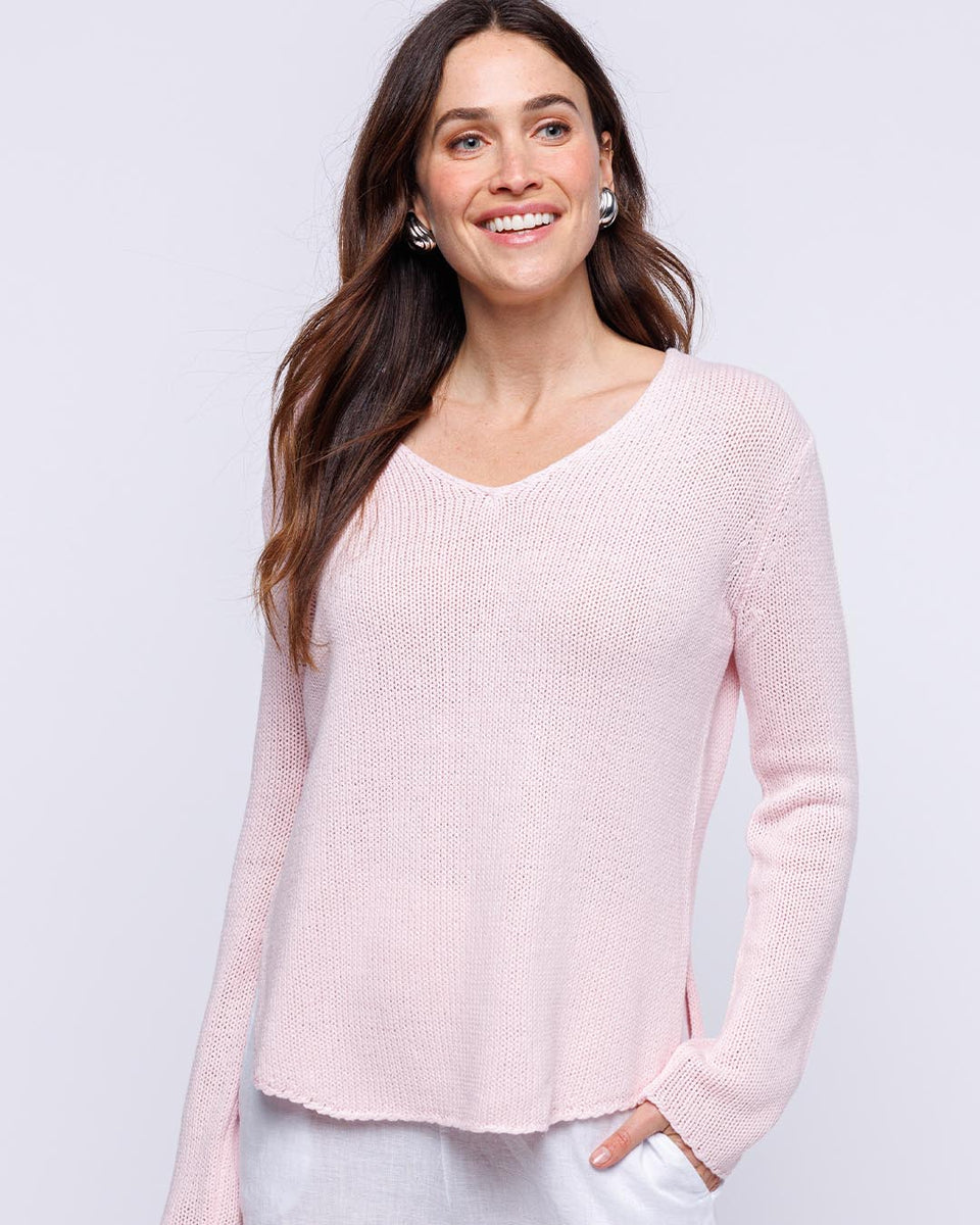 Women's Pure Cashmere V Neck Sweater | MaisonCashmere