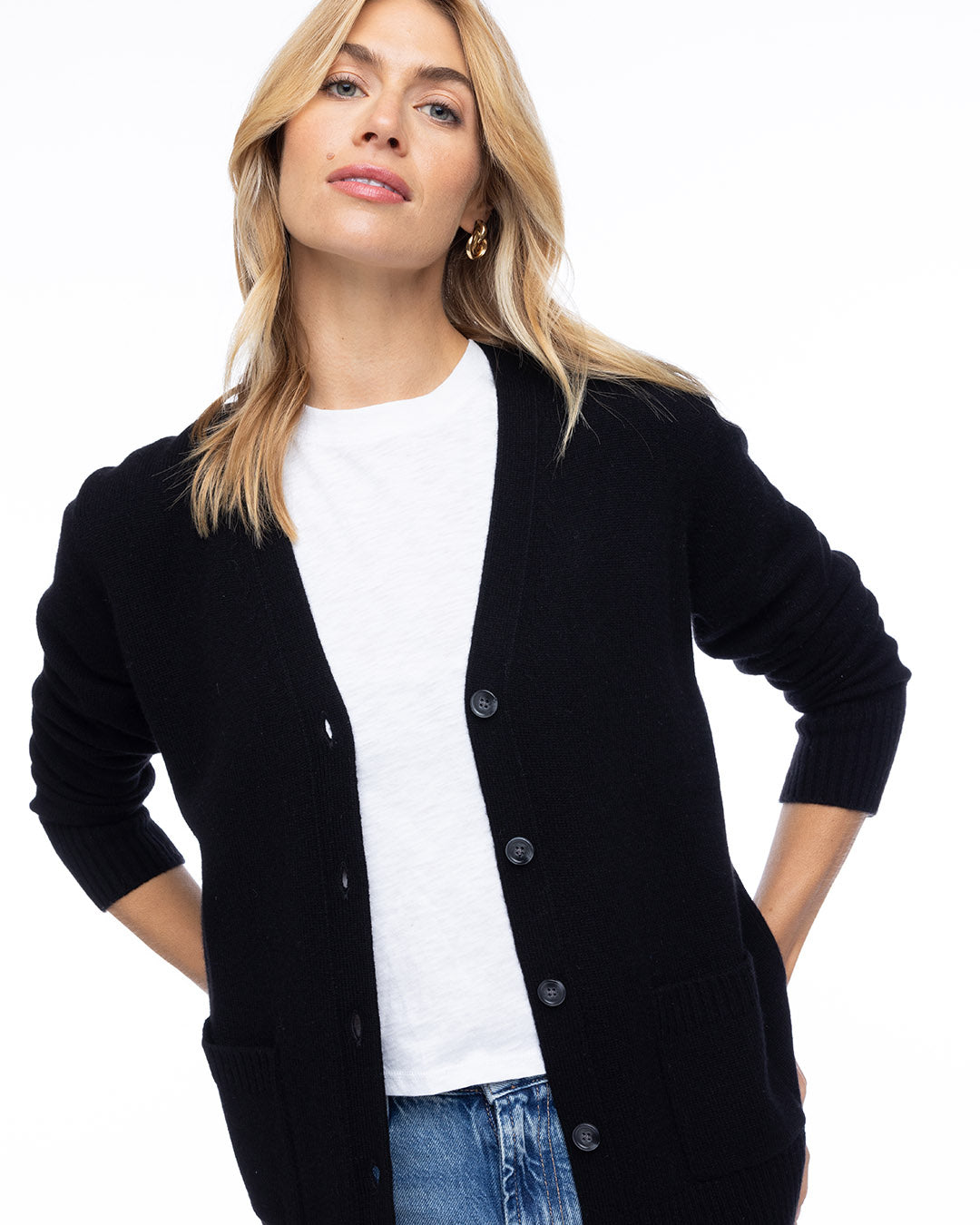 Cashmere Boyfriend Cardigan