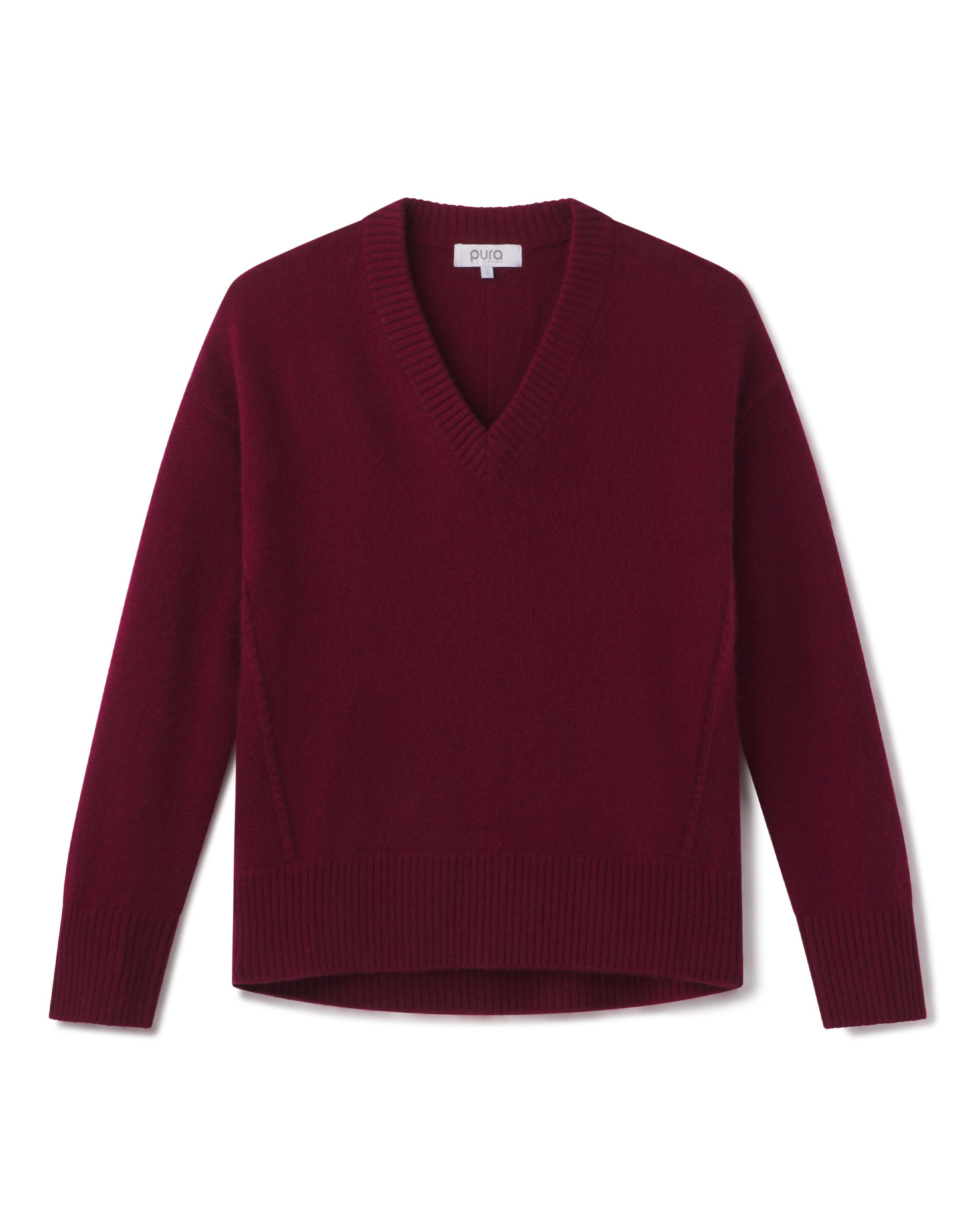 Cashmere Forward Seam V-Neck