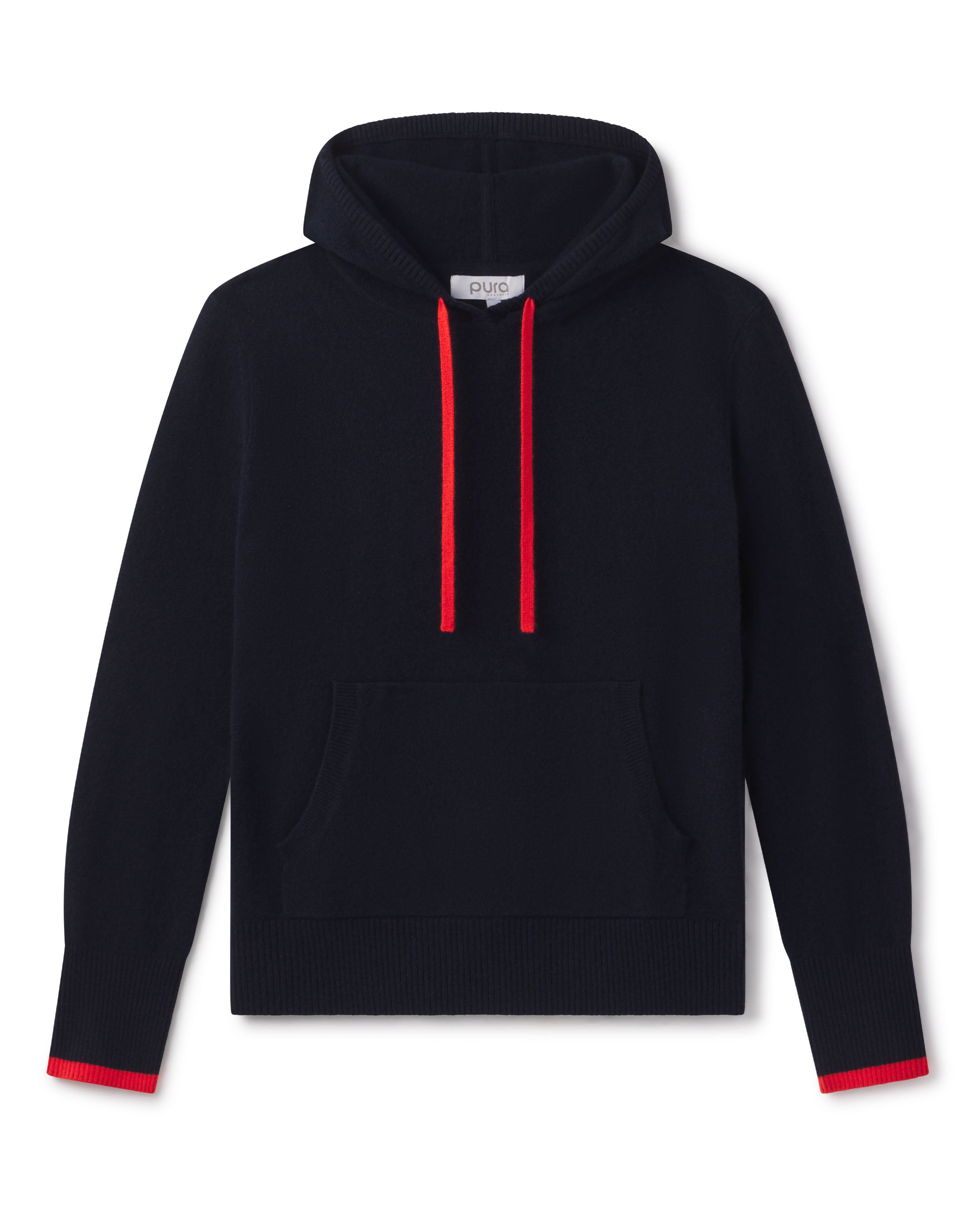 Cashmere Contrast Hoodie