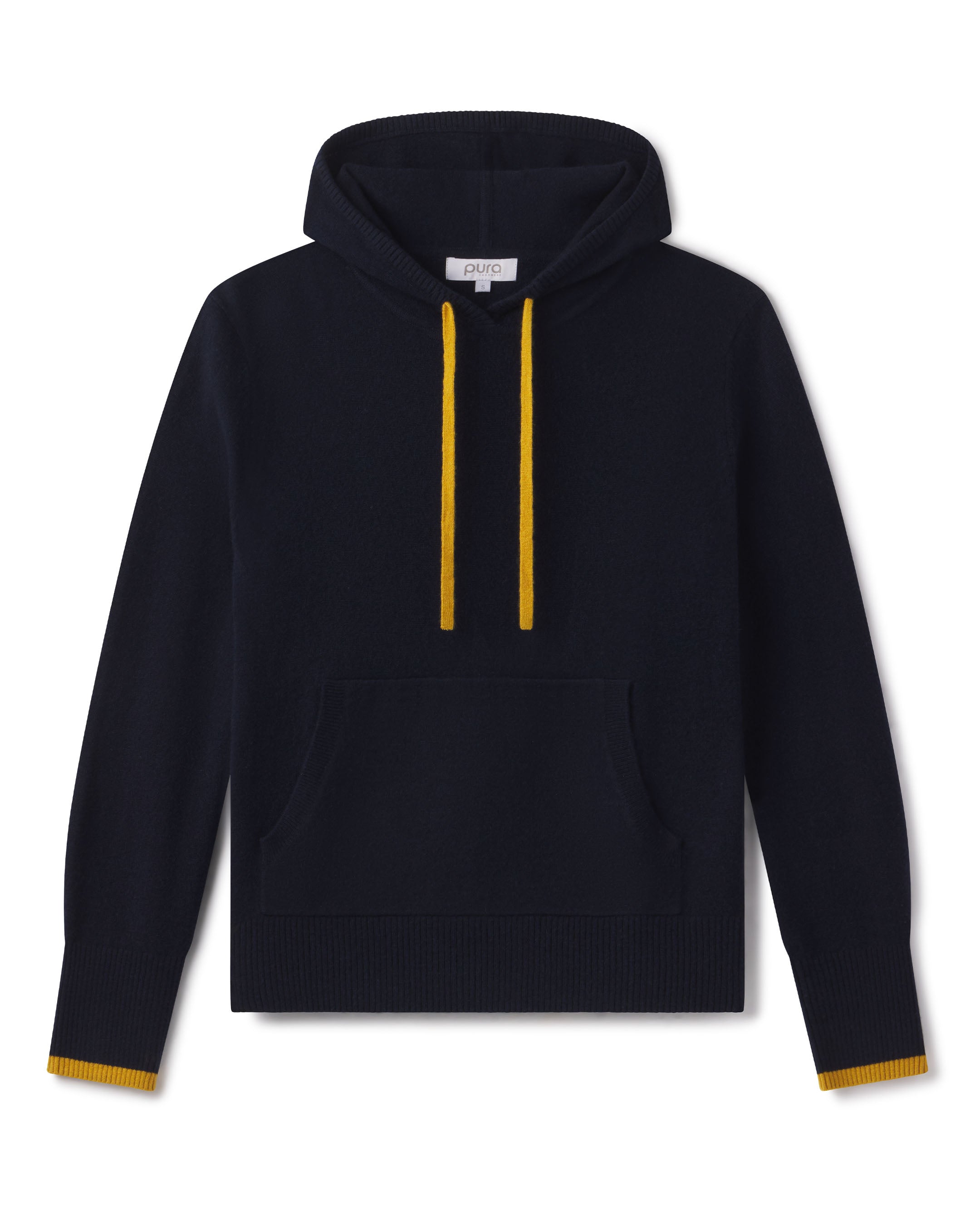 Cashmere Contrast Hoodie