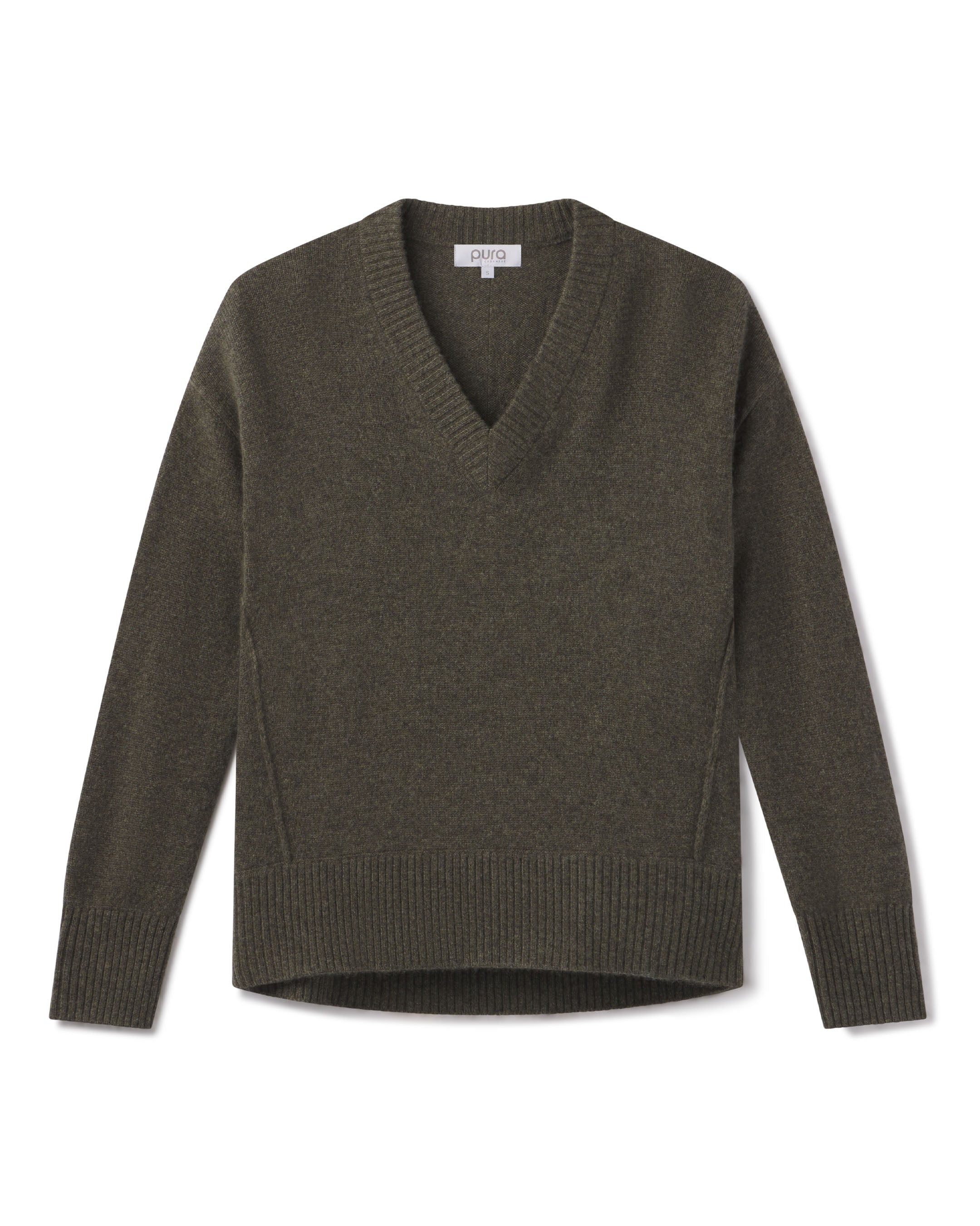 Cashmere Forward Seam V-Neck