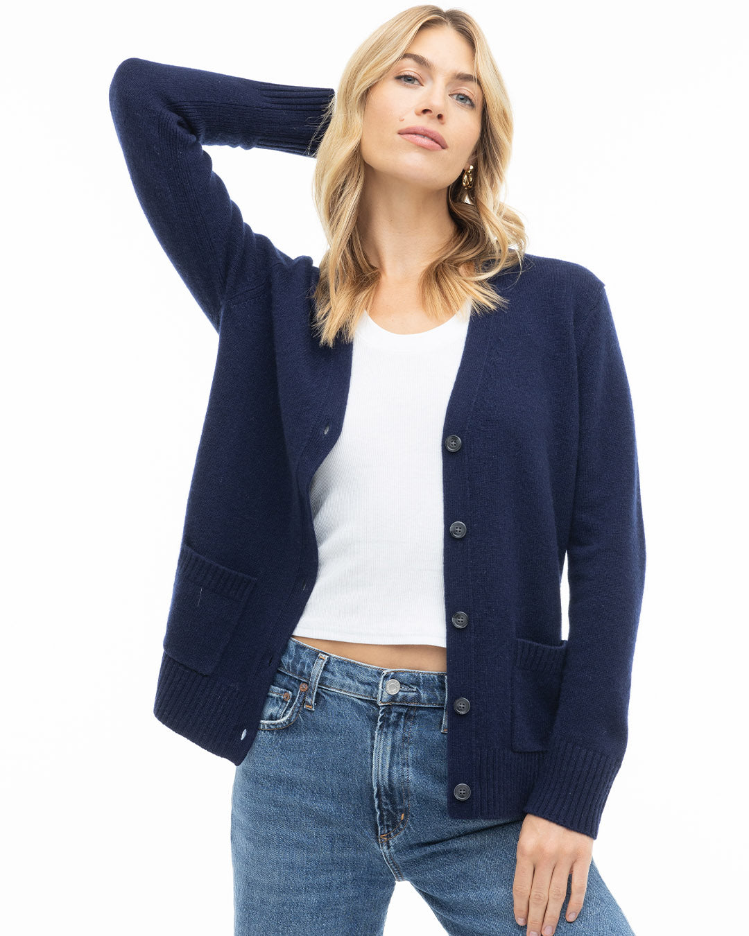 Cashmere Boyfriend Cardigan