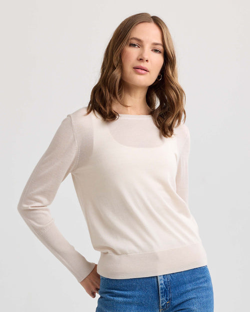 Worsted Cashmere Long Sleeve Tee