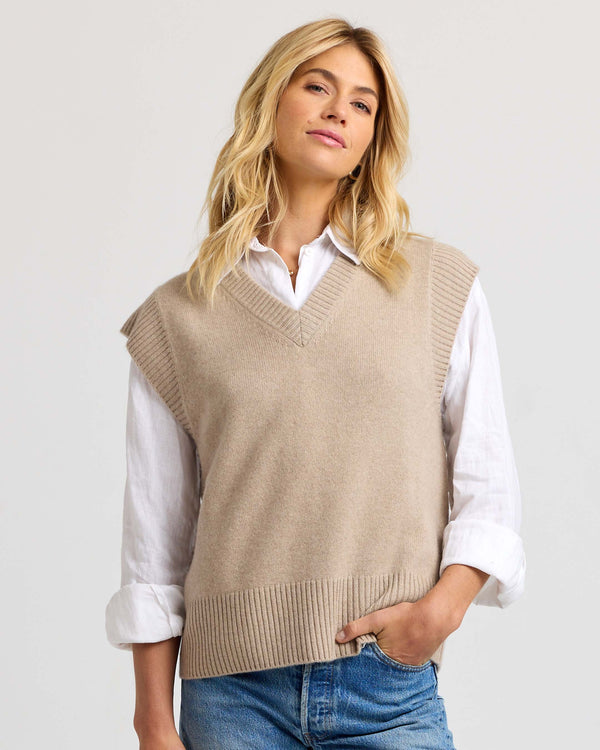 Cashmere V-Neck Vest