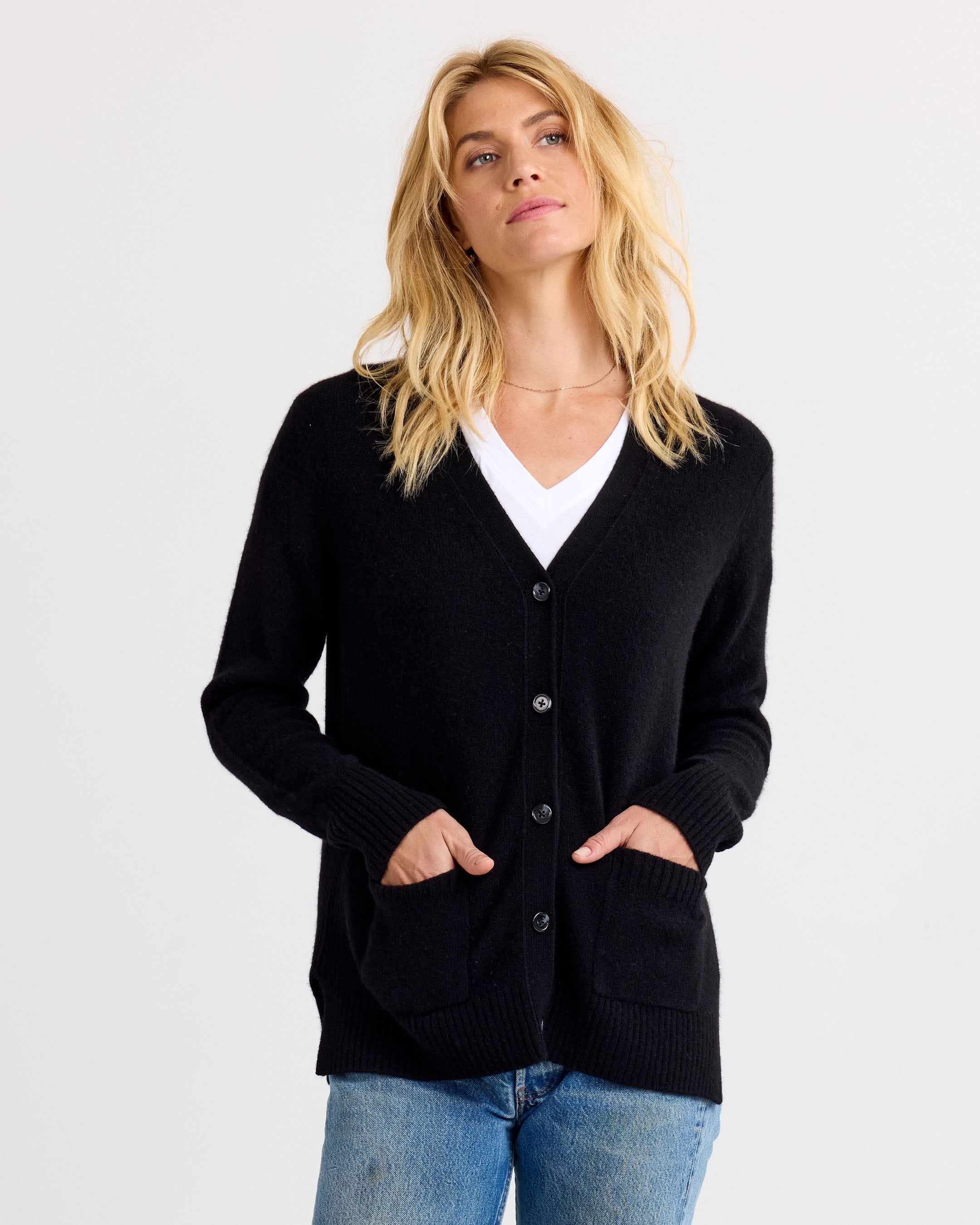 Cashmere Boyfriend Cardigan