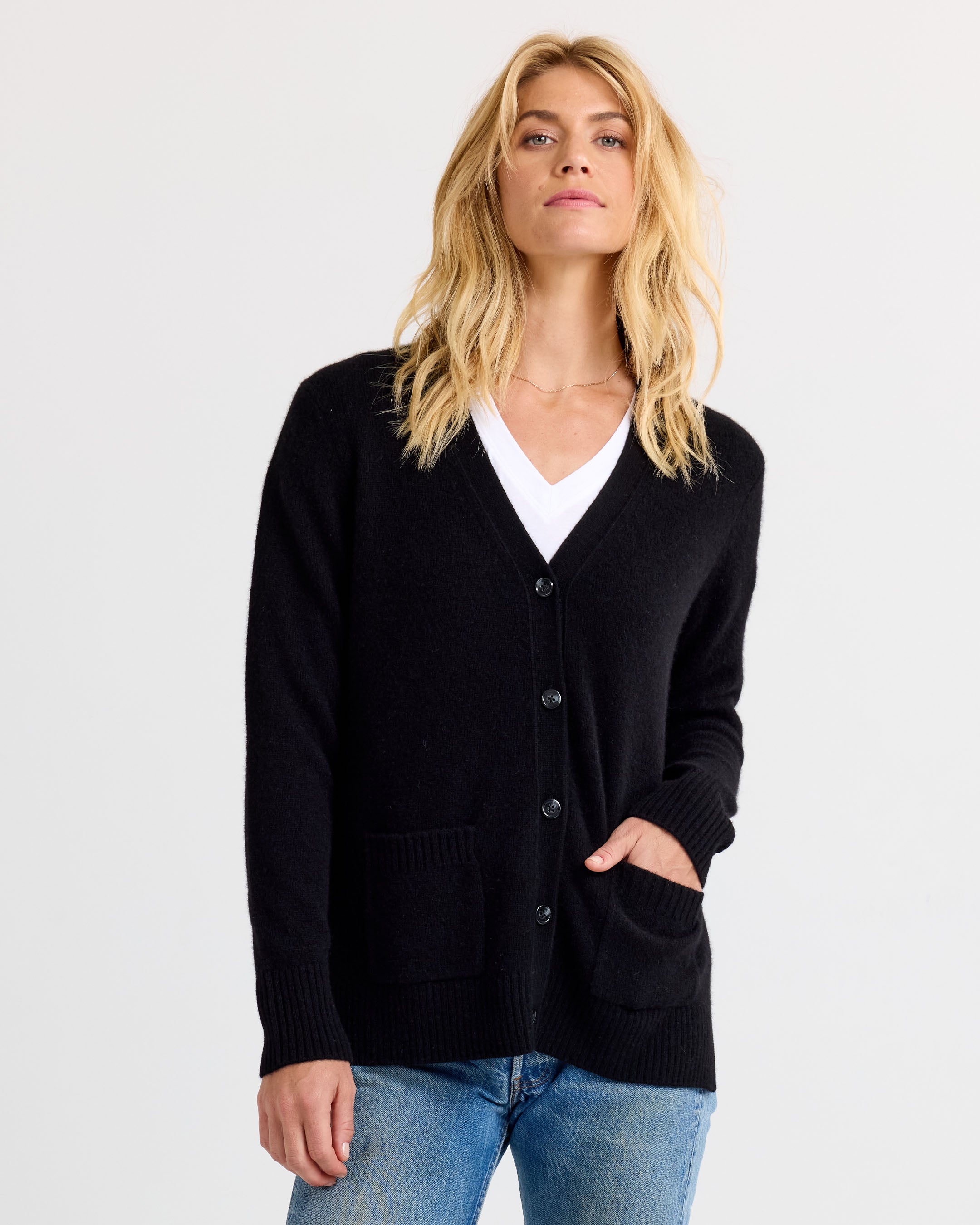 Cashmere Boyfriend Cardigan