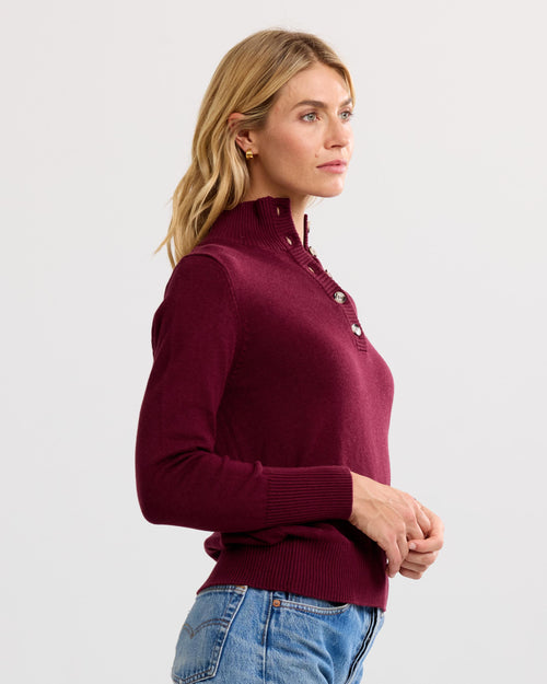 Cotton Henley Pullover