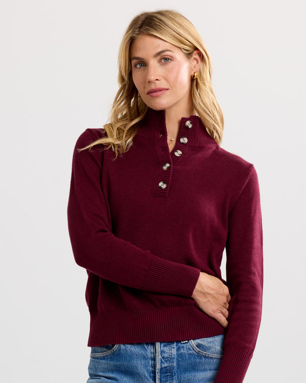 Cotton Henley Pullover