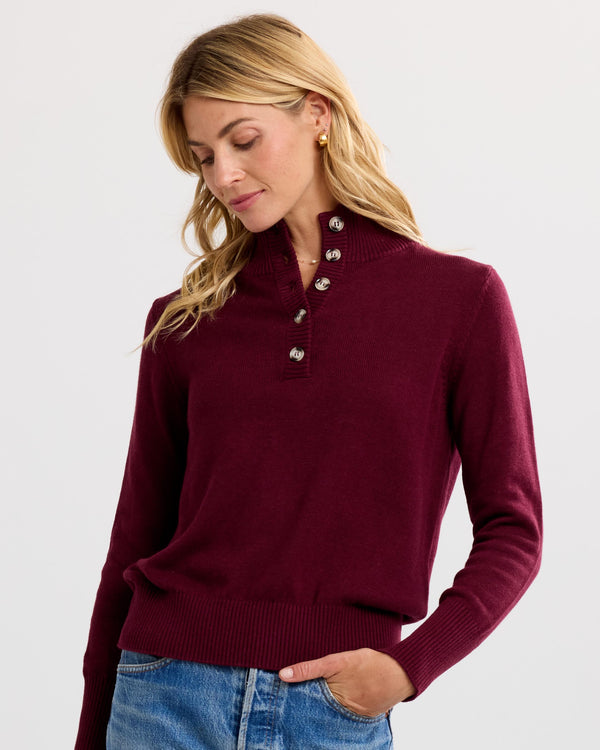 Cotton Henley Pullover