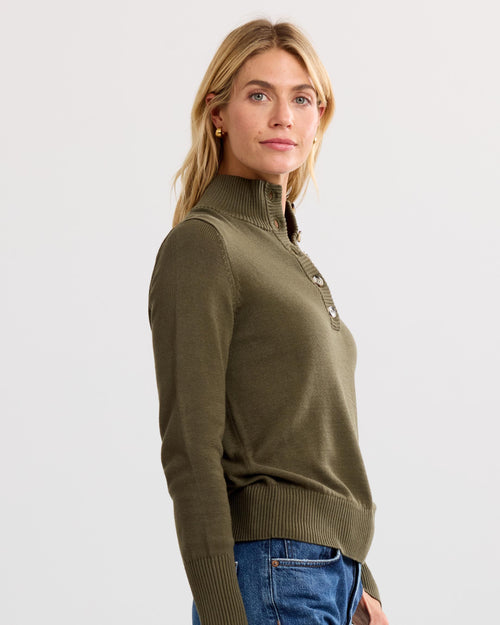 Cotton Henley Pullover