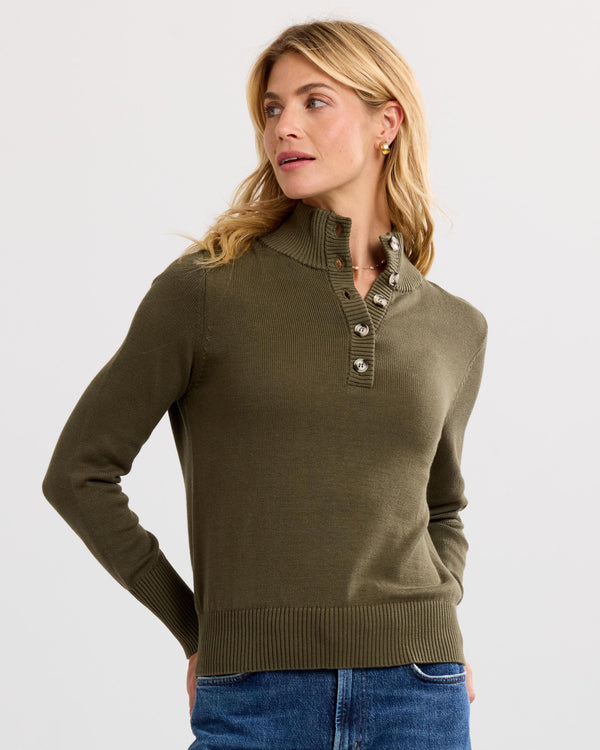 Cotton Henley Pullover