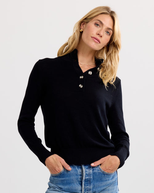 Cotton Henley Pullover