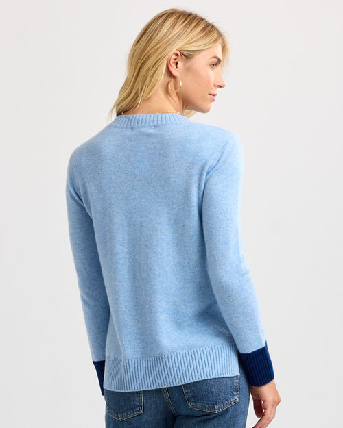 Cashmere Contrast Crew