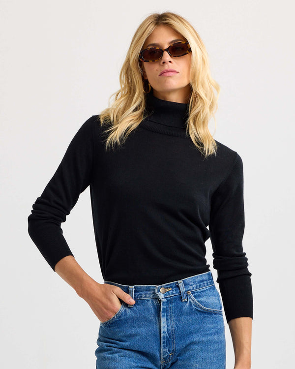 Worsted Cashmere Turtleneck