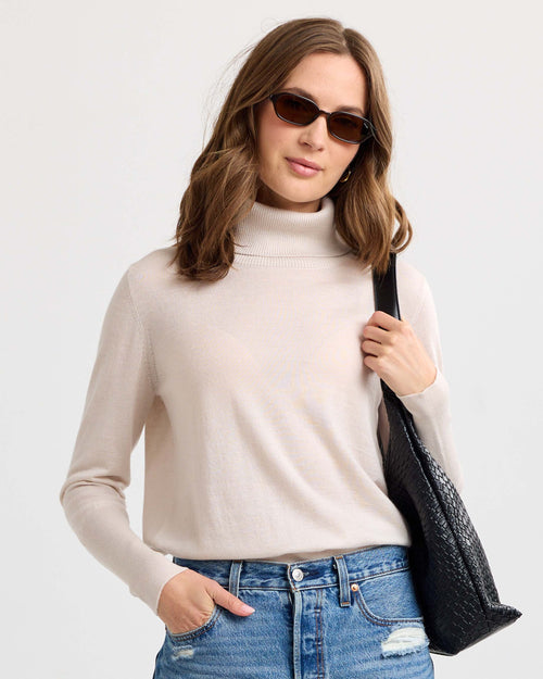 Worsted Cashmere Turtleneck