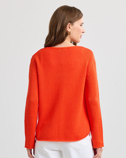 Round Edge V-Neck