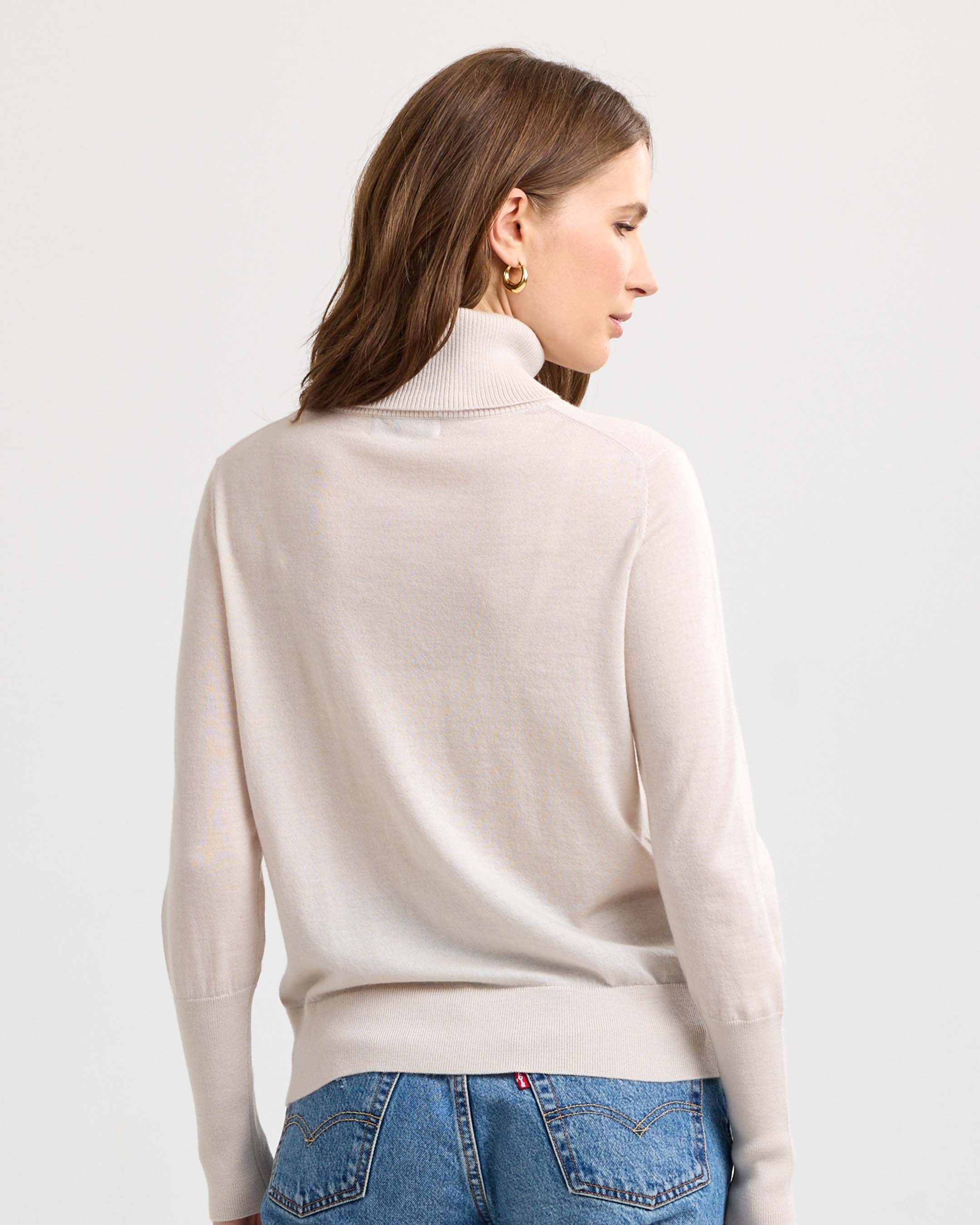 Worsted Cashmere Turtleneck