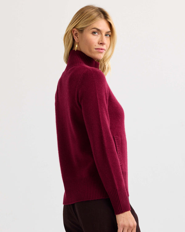 Cashmere Stand Collar Cardigan