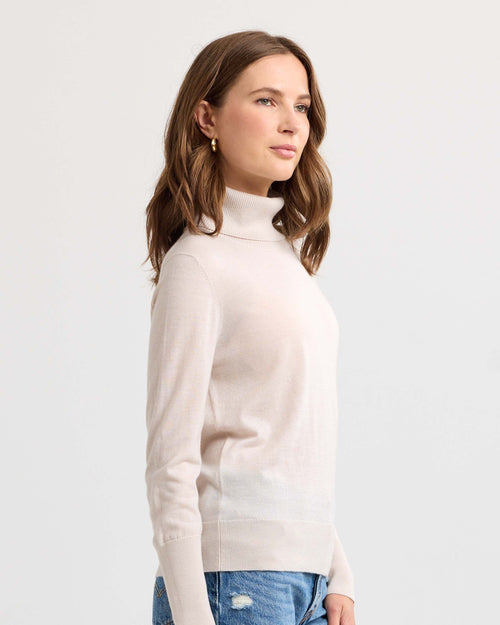Worsted Cashmere Turtleneck