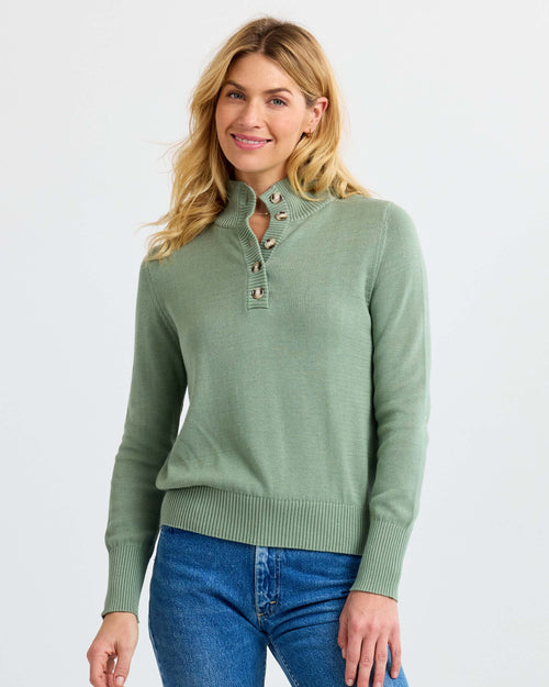 Cotton Henley Pullover