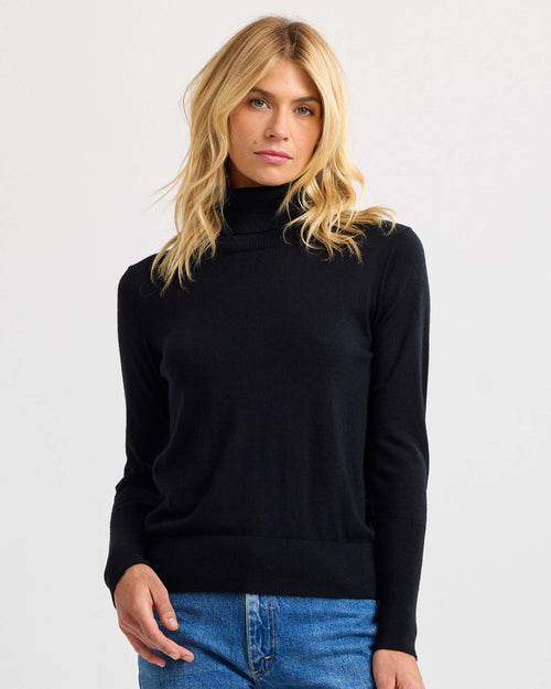 Worsted Cashmere Turtleneck