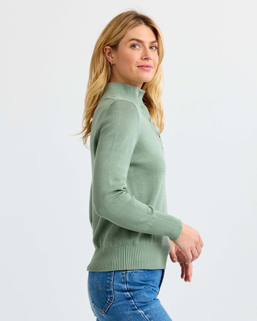 Cotton Henley Pullover